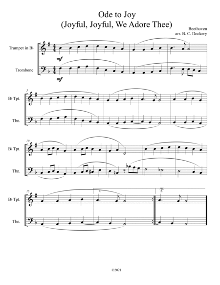 20 Easter Hymn Duets for Trumpet & Trombone: Vols. 1-2 image number null
