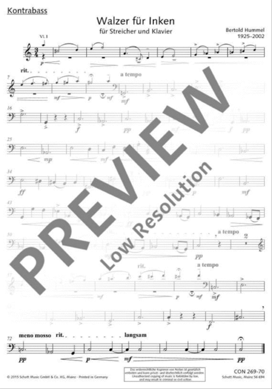 Walzer für Inken String Orchestra scores gallery preview page 13