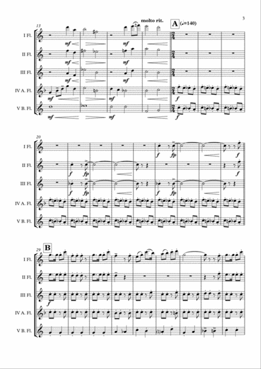 The Polar Express from Warner Bros. Pictures' THE POLAR EXPRESS Flute Choir scores gallery preview page 4