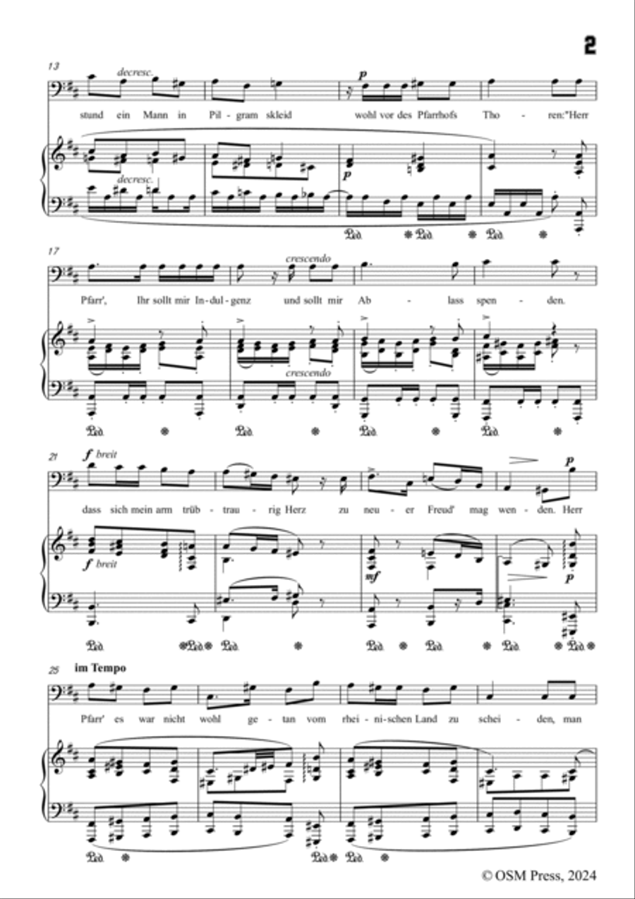 A. Jensen-Die Heimkehr,in D Major,Op.40 No.6 Voice scores gallery preview page 3
