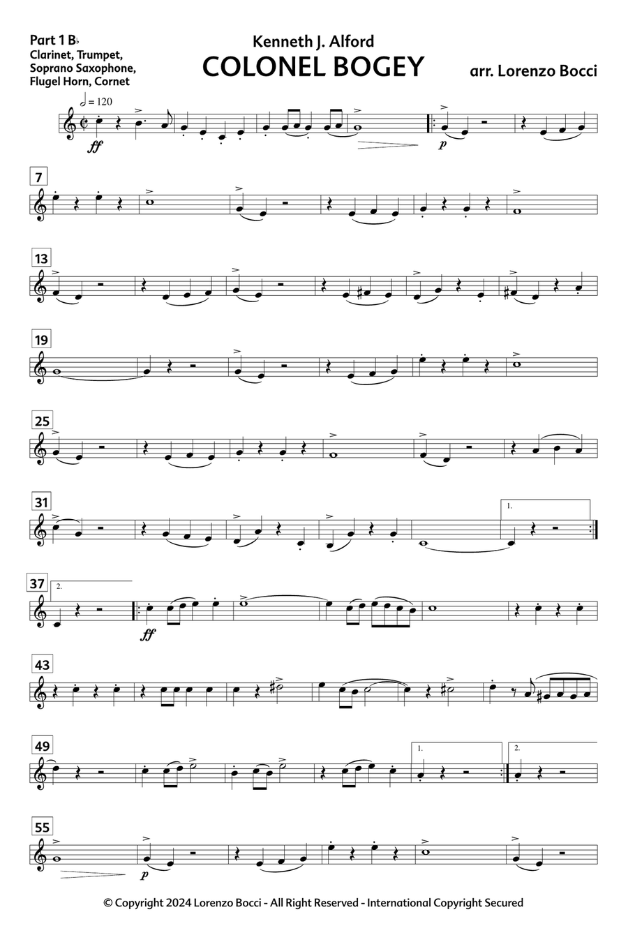 Colonel Bogey Concert Band scores gallery preview page 4