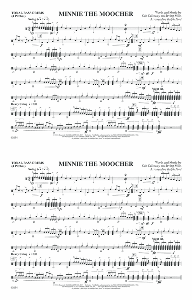 Minnie the Moocher: Tonal Bass Drum