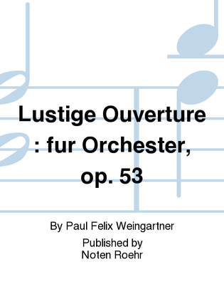 Book cover for Lustige Ouvertüre