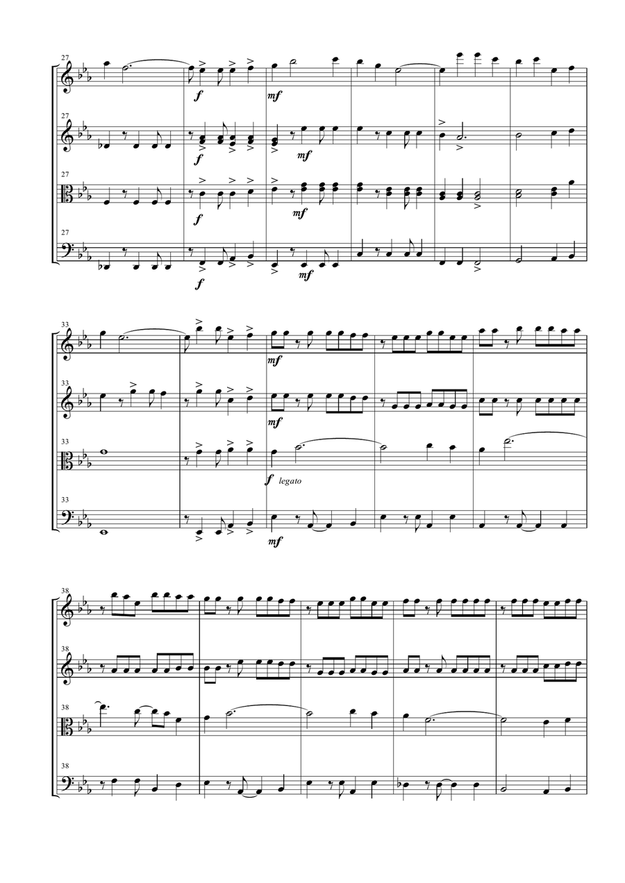 The Magnificent Seven String Quartet scores gallery preview page 3