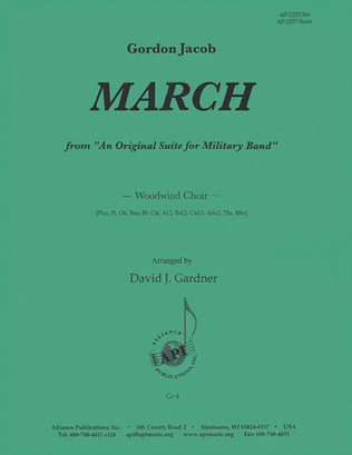 March from An Original Suite for Military Band