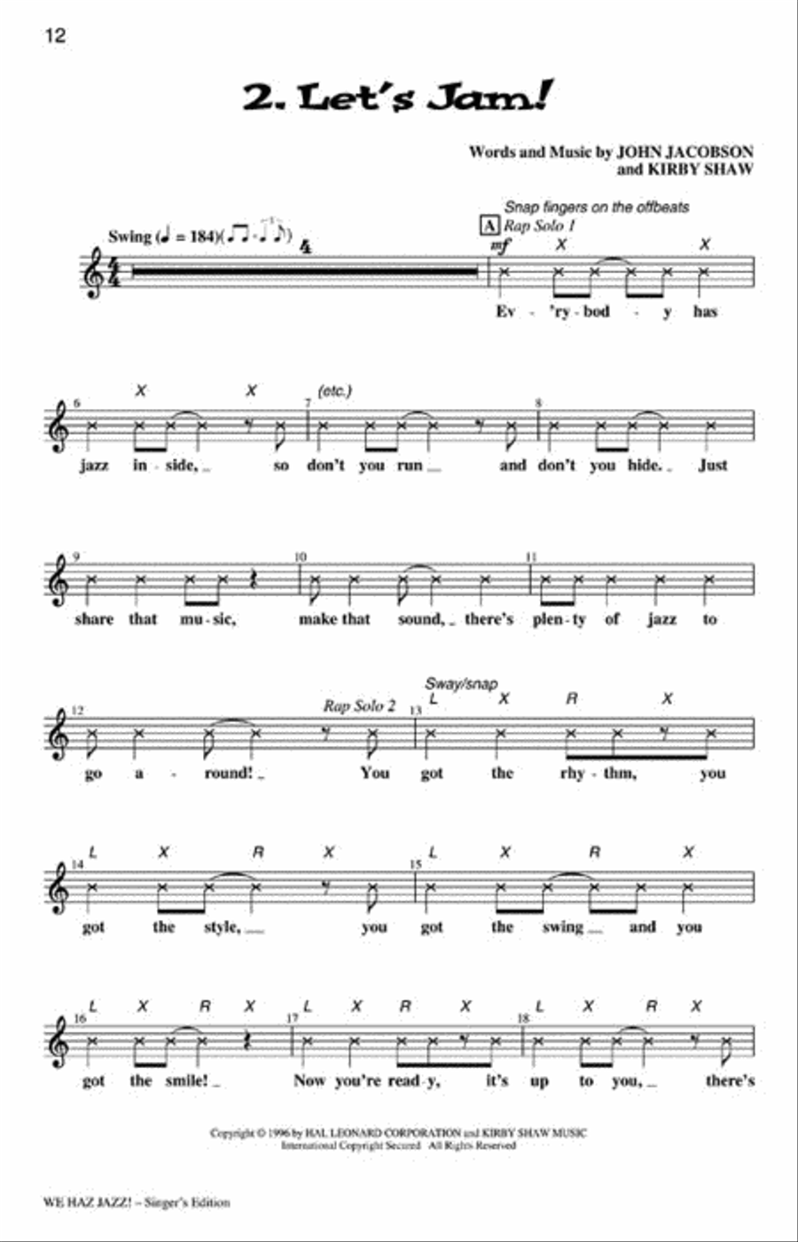 We Haz Jazz! (Musical) Choir scores gallery preview page 3