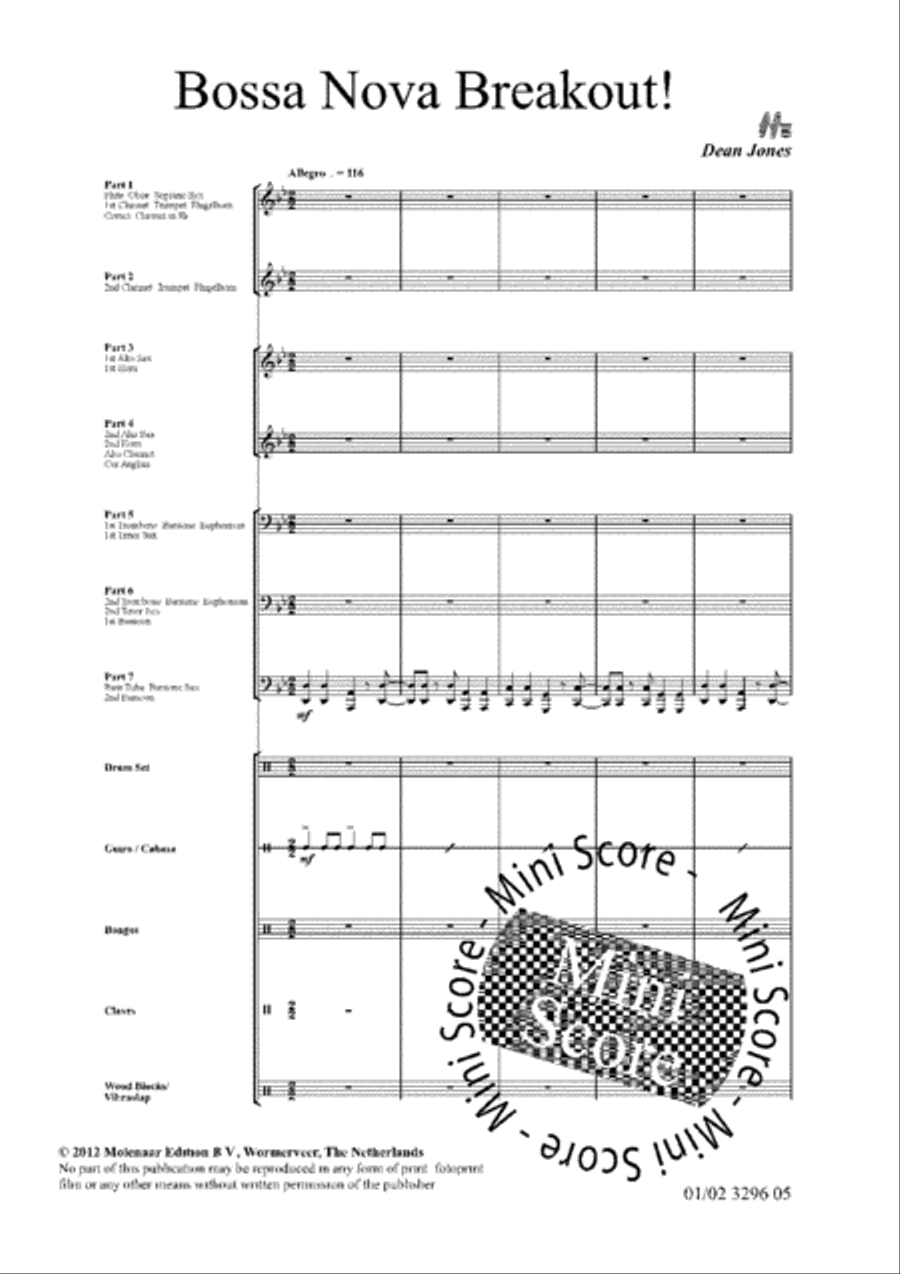 Bossa Nova Breakout! Bossa Nova Breakout! Fanfare Band scores gallery preview page 5