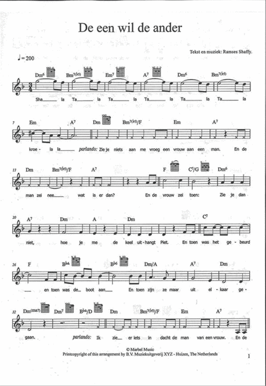 Het Mooiste uit 35 Jaar Ramses Shaffy & L. List Voice scores gallery preview page 2
