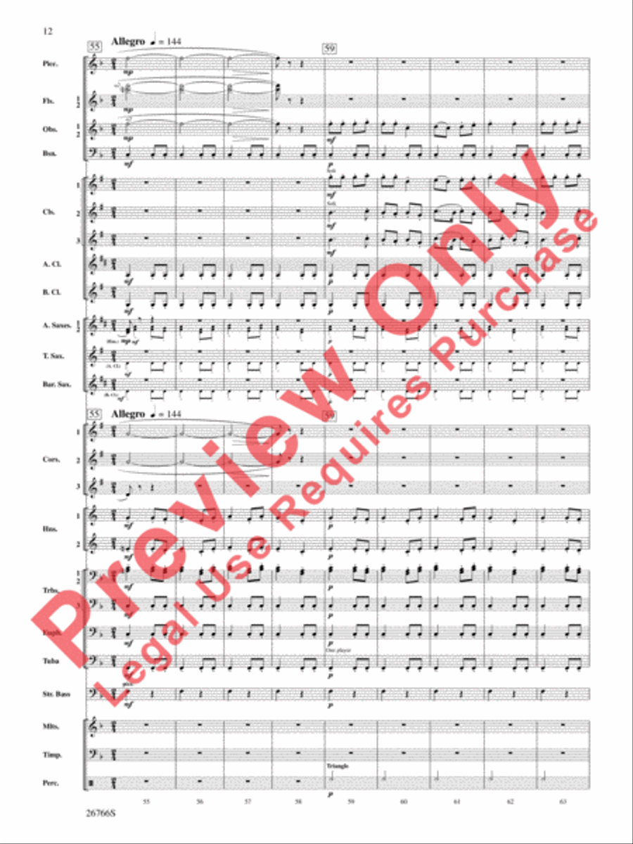 A Christmas Festival A Christmas Festival Concert Band scores gallery preview page 13