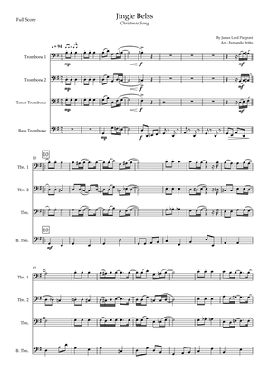 Jingle Bells - Jazz Version (Christmas Song) for Trombone Quartet