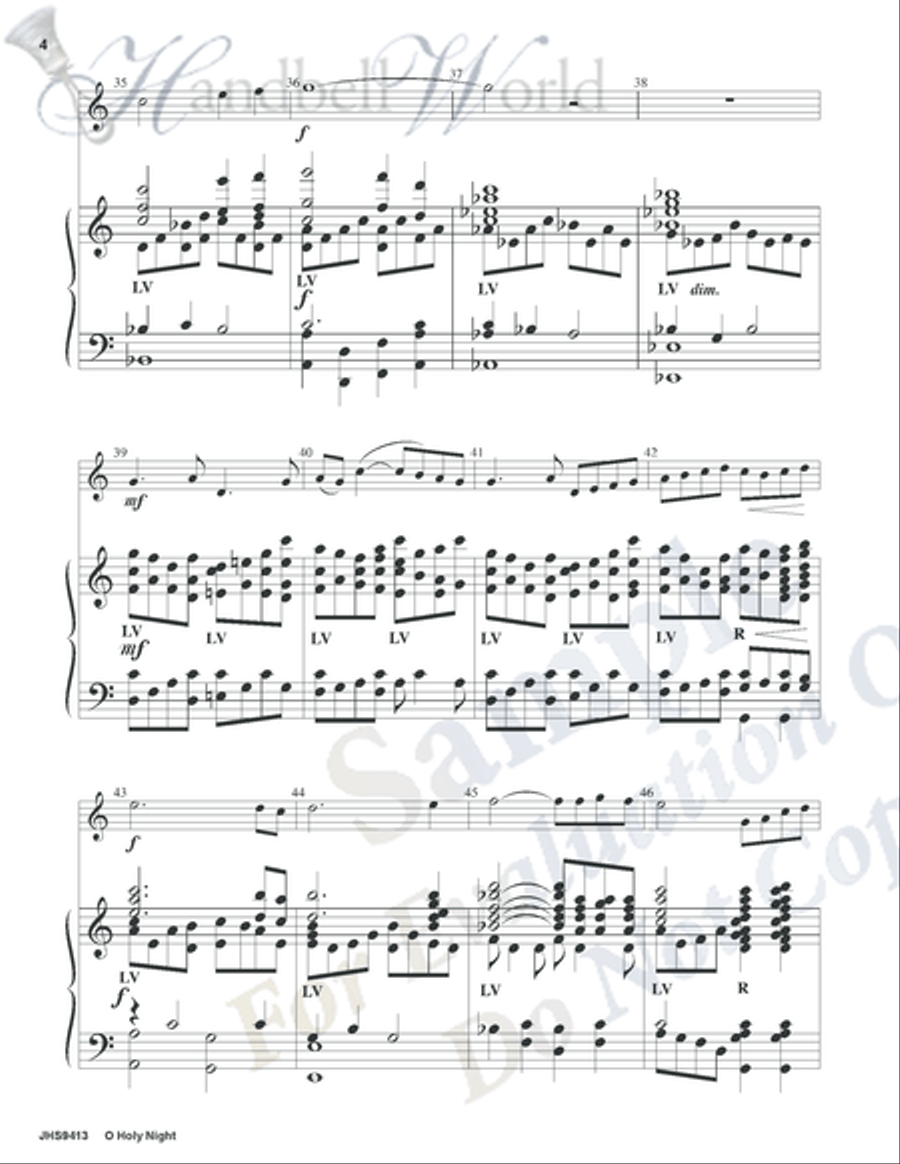 O Holy Night 5-Octaves scores gallery preview page 4