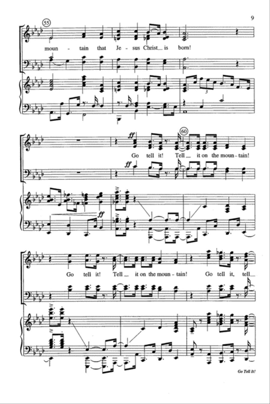 Go Tell It! SSATB scores gallery preview page 10
