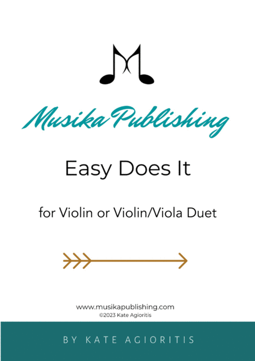 Easy Does It - Jazz Duet for 2 Violins (or Violin and Viola) image number null
