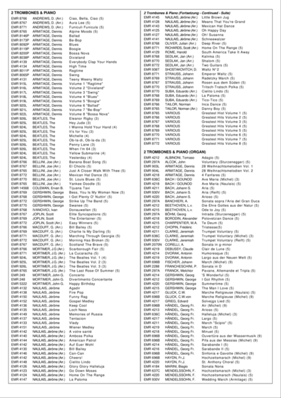 35 Easy Christmas Duets Trombone Duet scores gallery preview page 12
