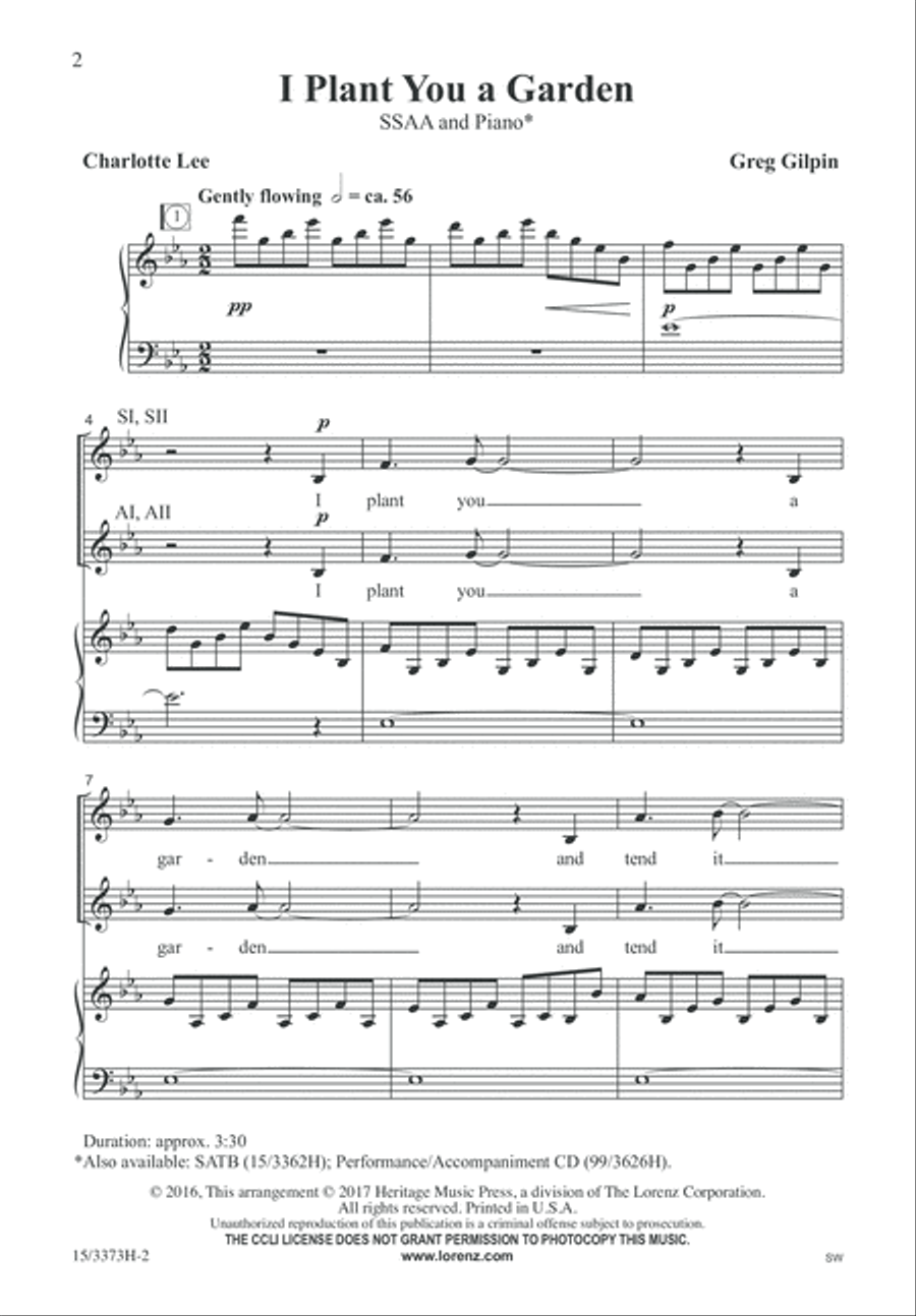 I Plant You a Garden I Plant You a Garden SSAA scores gallery preview page 2