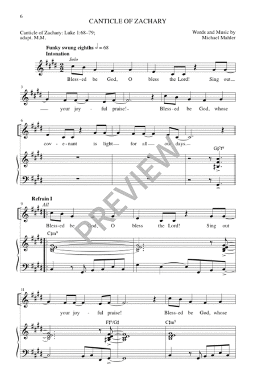 Hallelujah, Hallelu! 3-Part scores gallery preview page 6