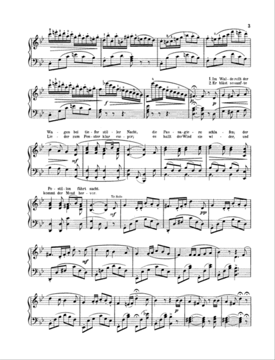 Die Post im Walde, Op. 12 Piano scores gallery preview page 2