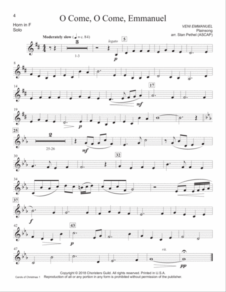Carols of Christmas, Set 1 - Horn(s) in F Piano Accompaniment scores gallery preview page 2