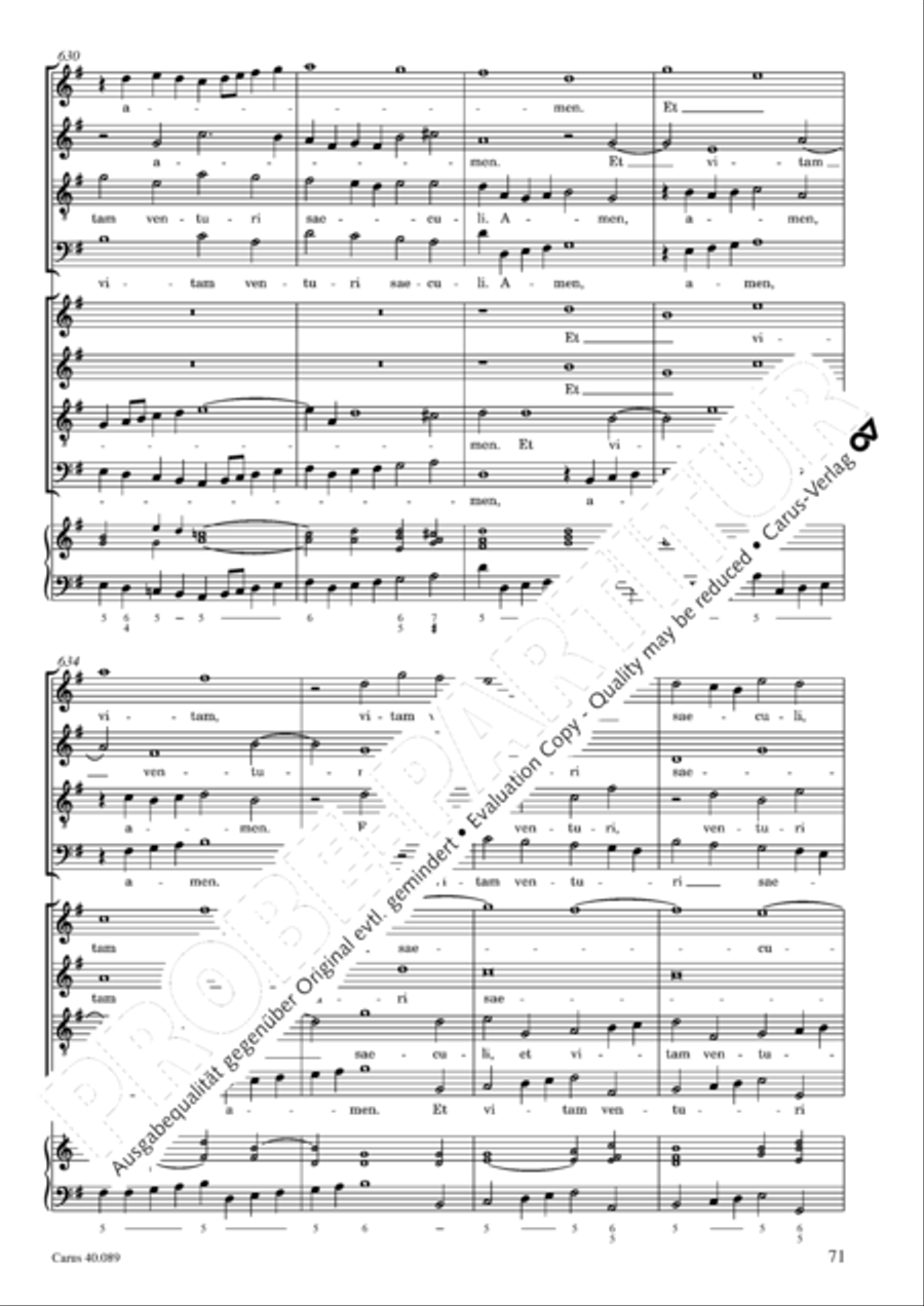 Credo a 8 voci 4-Part scores gallery preview page 72
