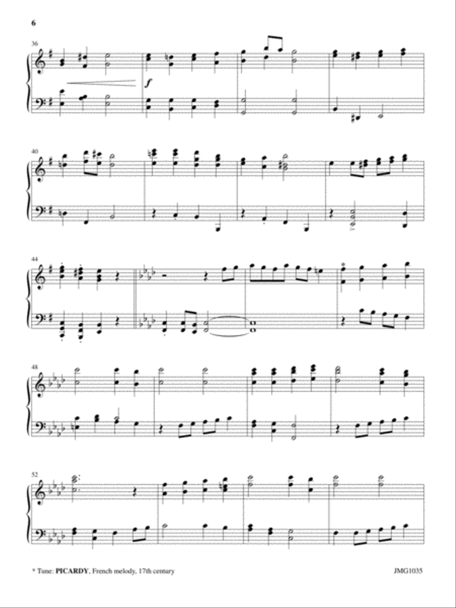 Joyful Noel Tidings Piano Solo scores gallery preview page 5