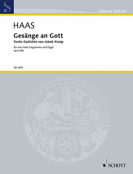 Haas J Gesaenge An Gott Op68/1 (ep)