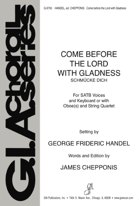 Come before the Lord with Gladness - Full Score and Parts