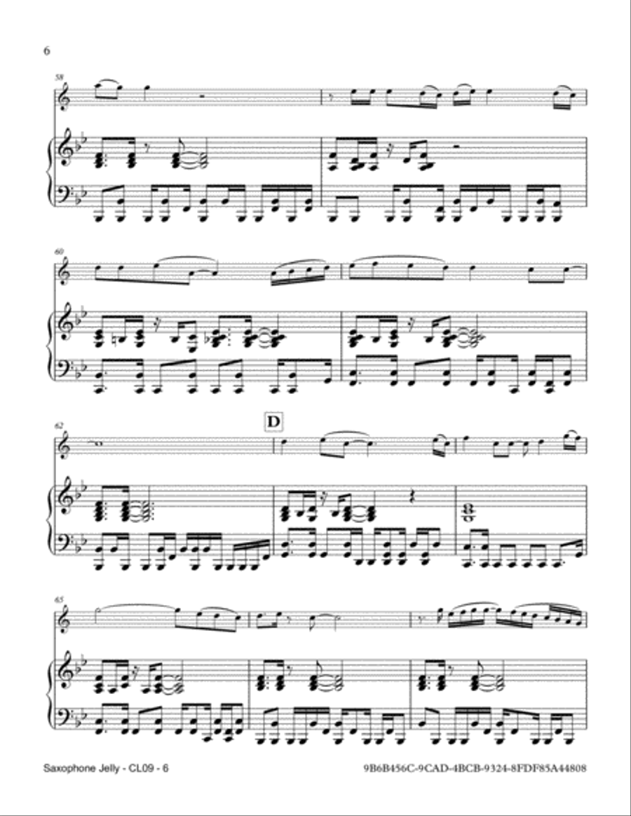 Saxophone Jelly Saxophone scores gallery preview page 6