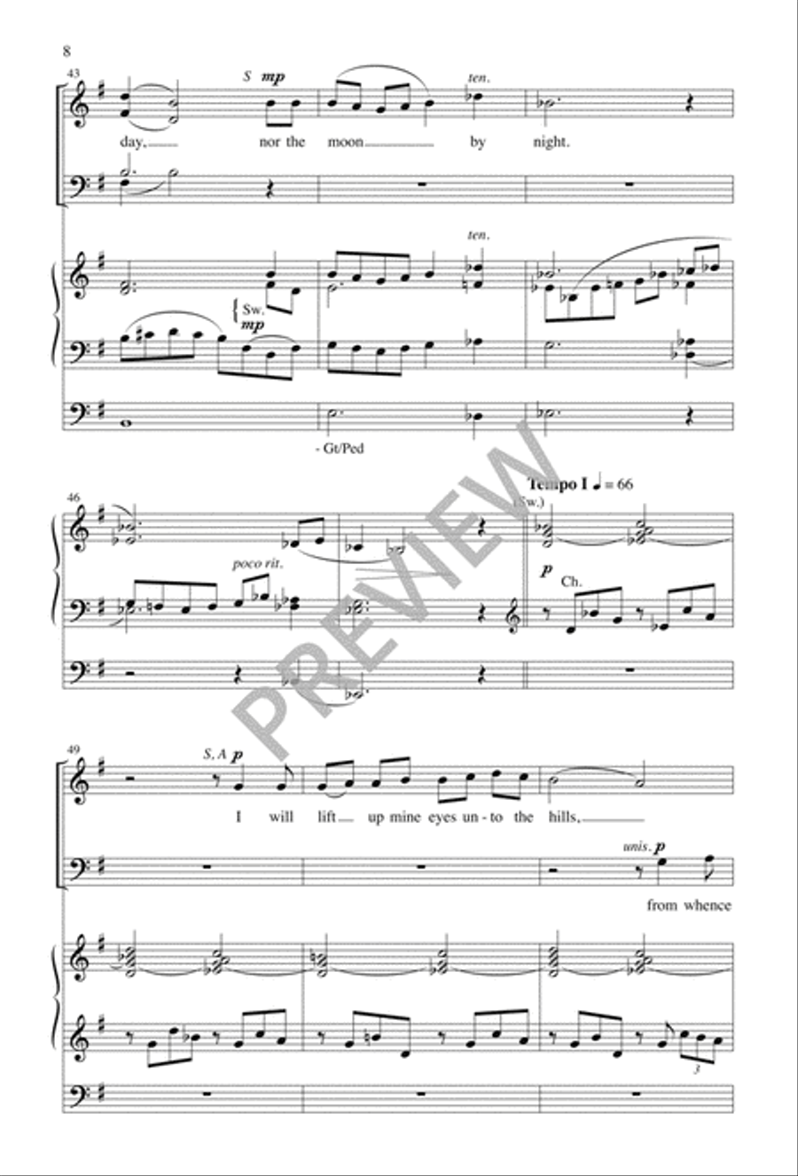 My Help Cometh from the Lord 4-Part scores gallery preview page 9