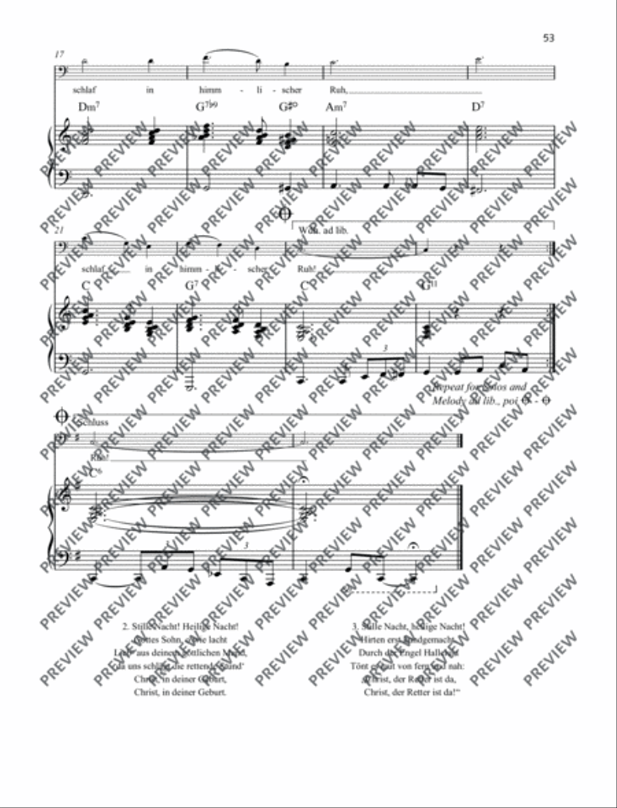 Silent Night Cello scores gallery preview page 3