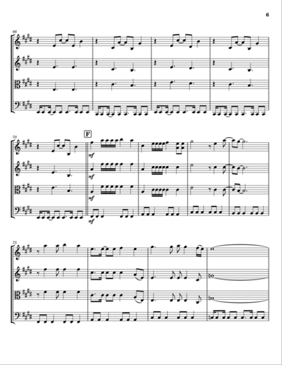 Enjoy The Silence String Trio scores gallery preview page 6