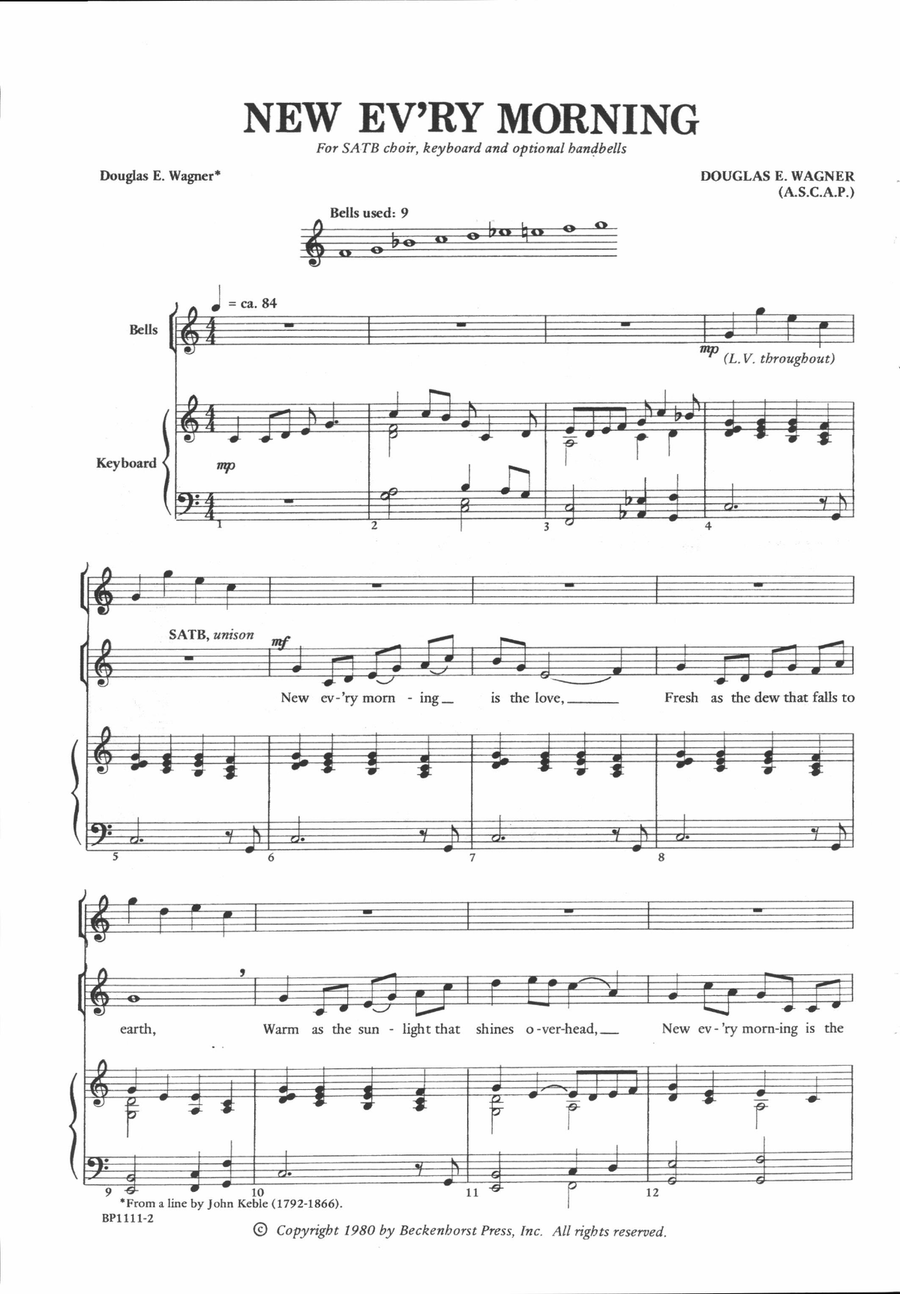 New Ev'ry Morning 4-Part scores gallery preview page 2