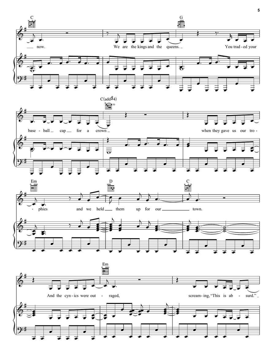 Long Live Long Live Acoustic Guitar scores gallery preview page 5