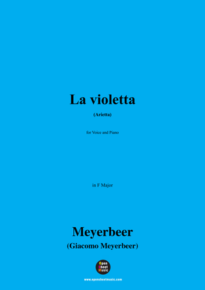 Meyerbeer-La violetta(Arietta),in F Major