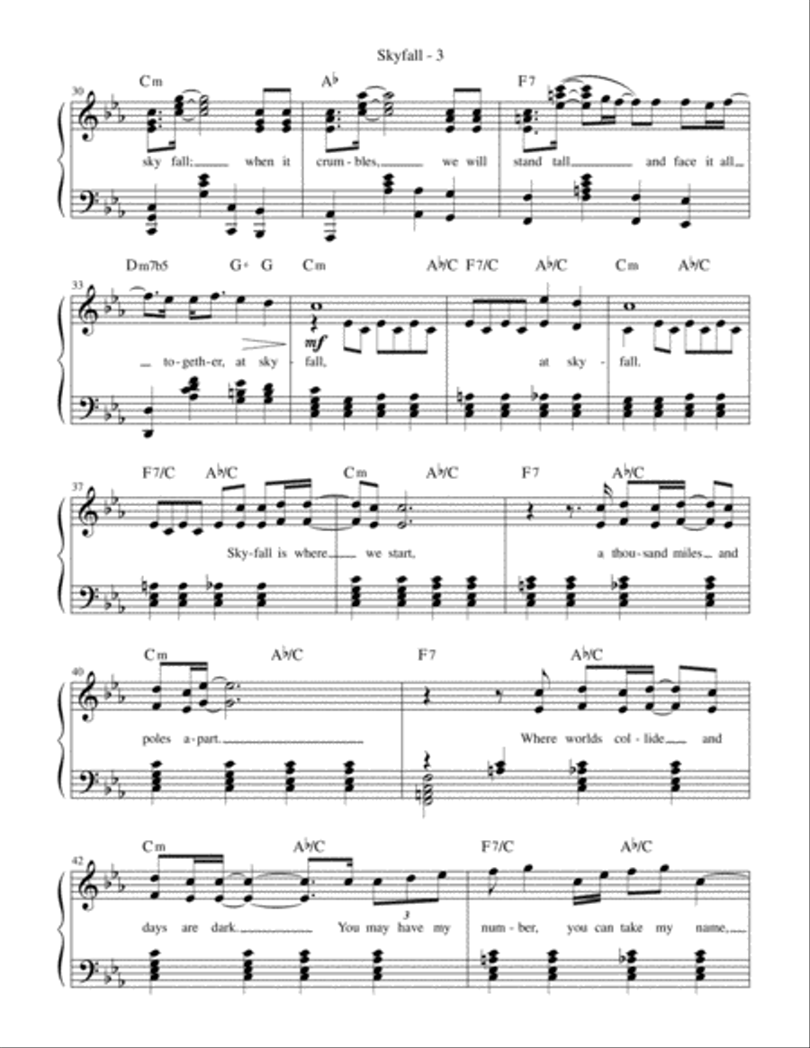 Skyfall Voice scores gallery preview page 4