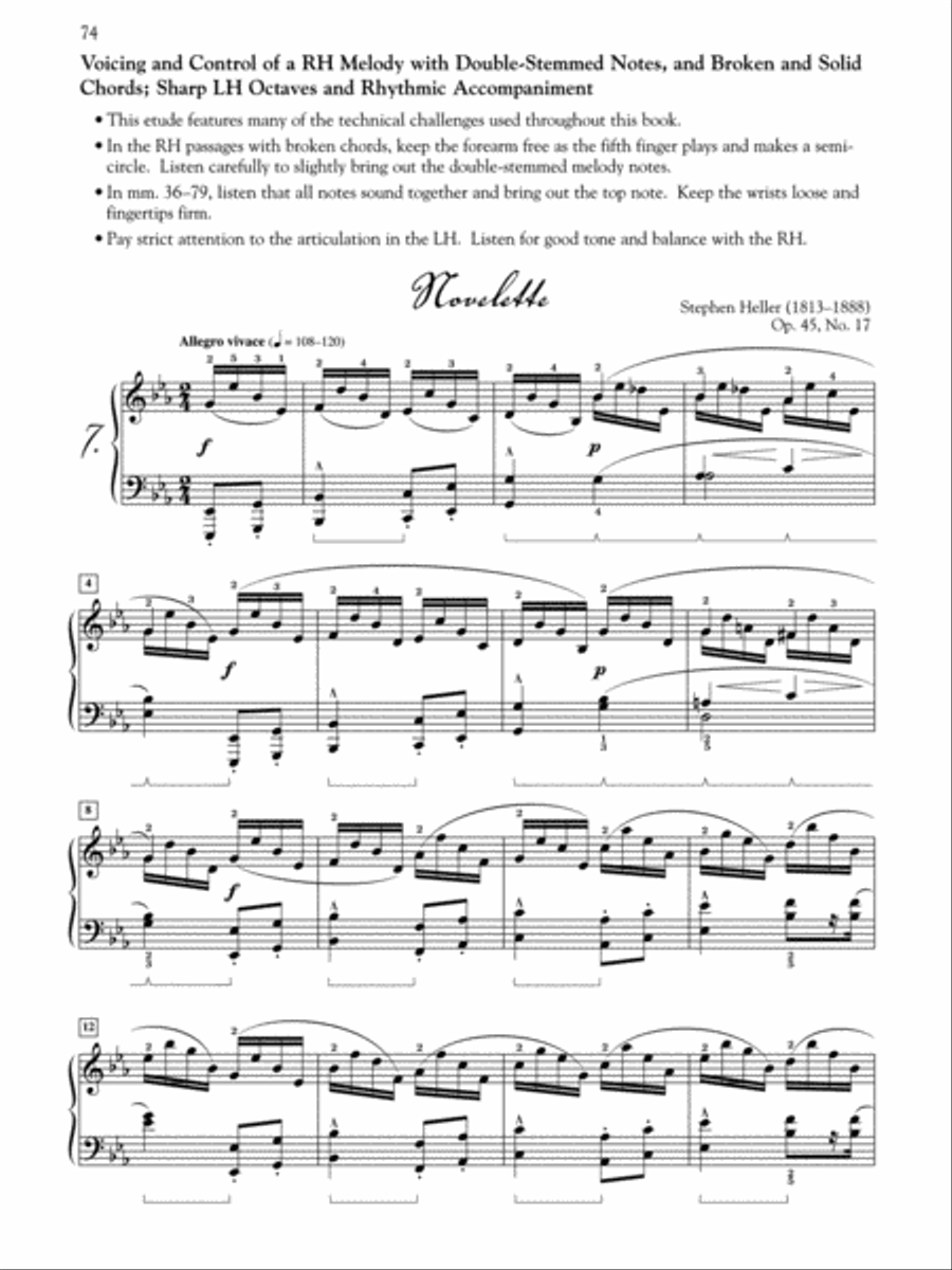 BurgmA1/4ller, Czerny & Hanon -- Piano Studies Selected for Technique and Musicality, Book 3 Piano Method scores gallery preview page 9