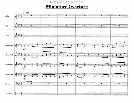 Nutcracker Sweets by David Steinquest Marimba - Sheet Music