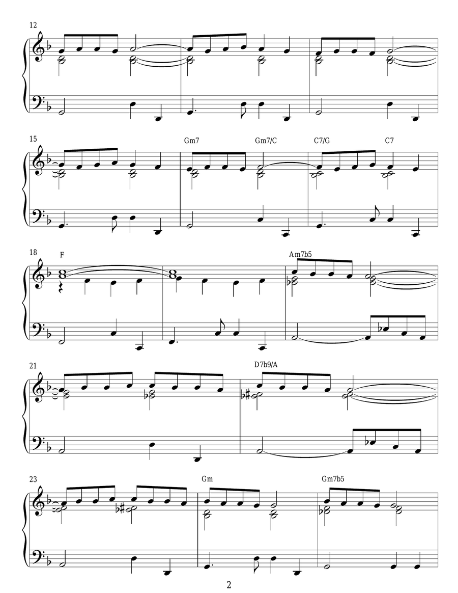 Strangers In The Night Piano Solo scores gallery preview page 2