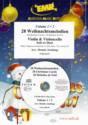 Book cover for 28 Weihnachtsmelodien Vol. 1 + 2