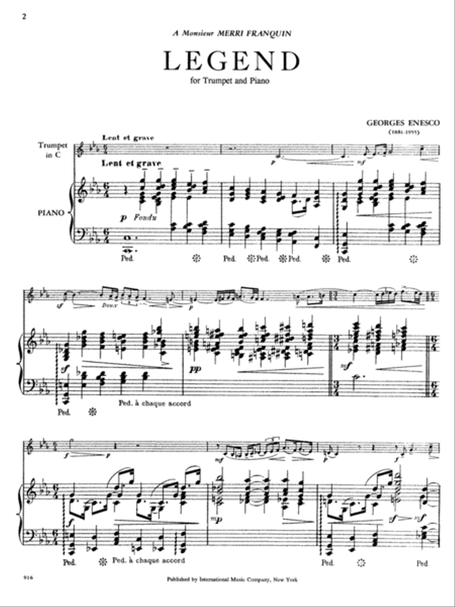 Legend (Trumpet In B Flat Or C) C Trumpet scores gallery preview page 2