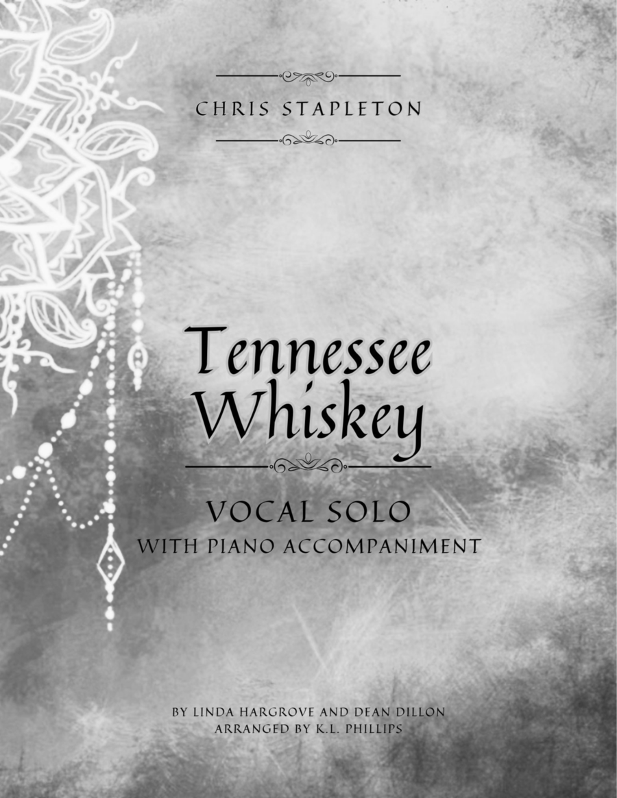 Tennessee Whiskey Piano, Vocal, Guitar scores gallery preview page 1