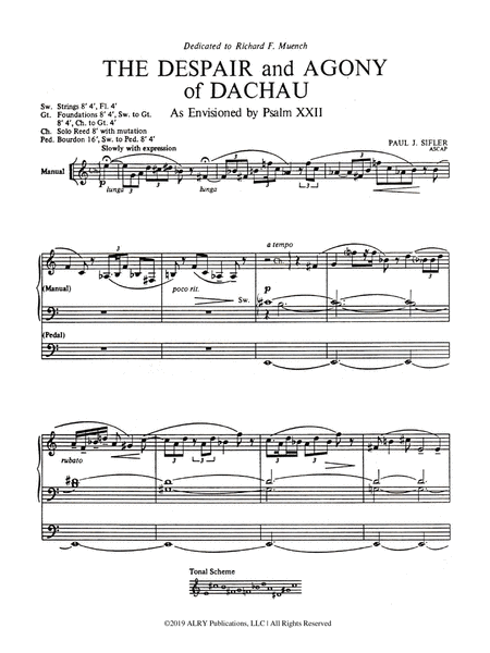 The Despair and Agony of Dachau for Organ