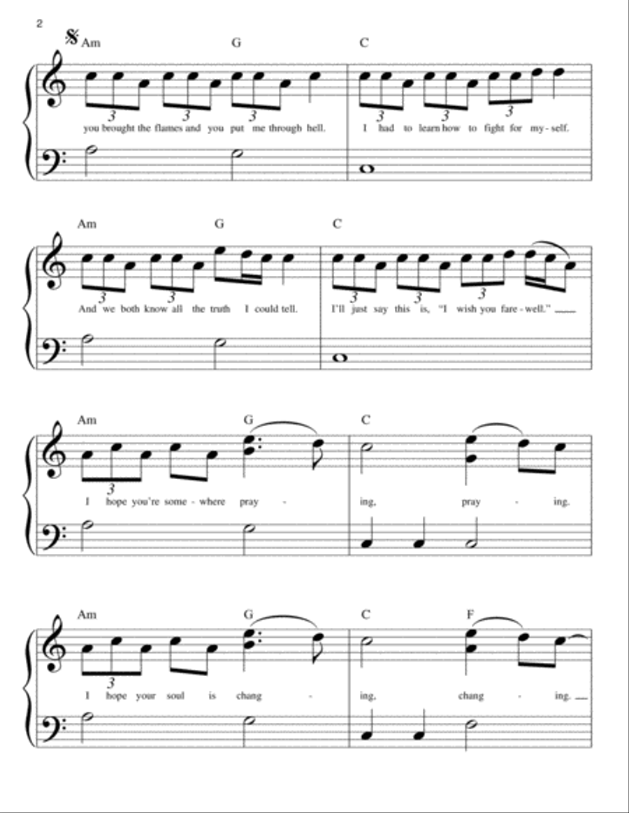Praying Easy Piano scores gallery preview page 2