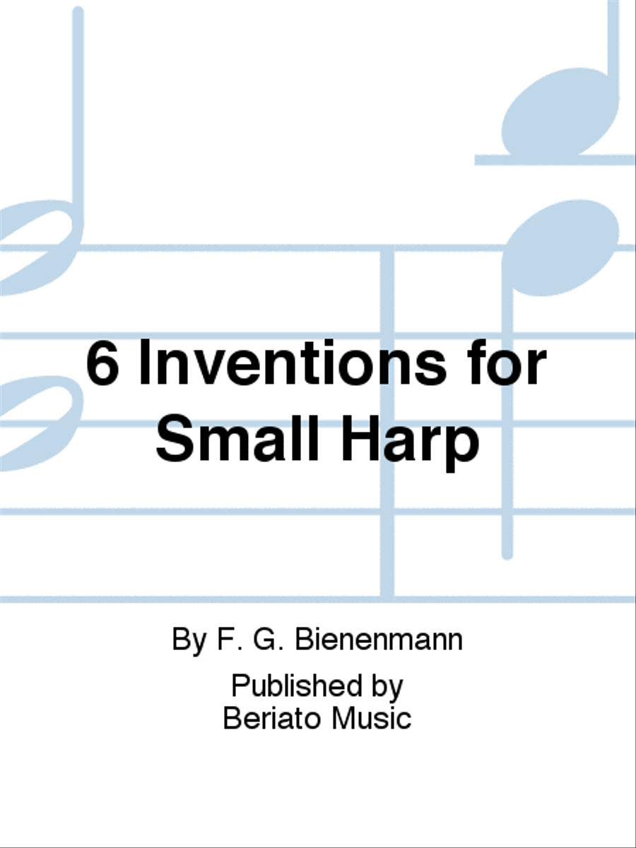 6 Inventions for Small Harp Harp scores gallery preview page 1