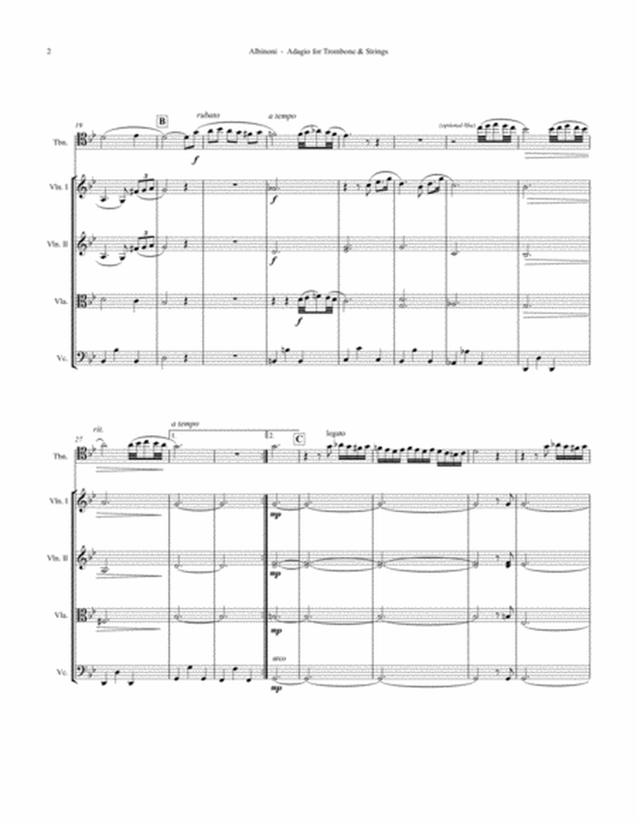 Adagio for Trombone and Strings