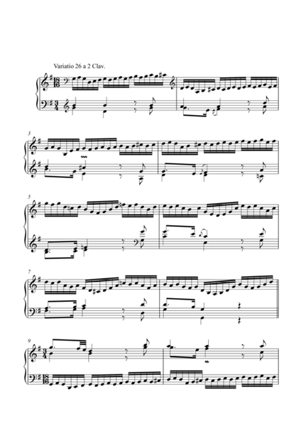 BWV 988  Goldberg Variations 26