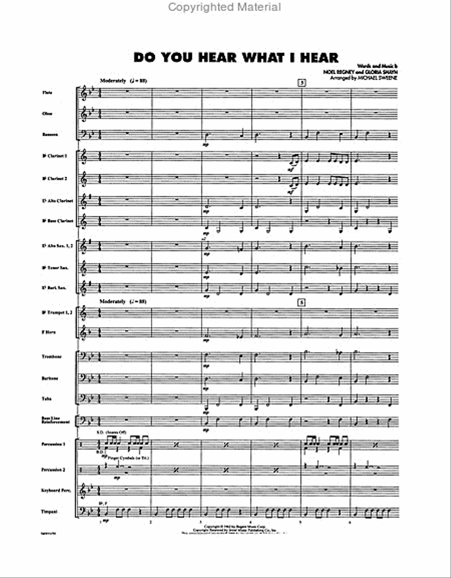 Do You Hear What I Hear Concert Band scores gallery preview page 3