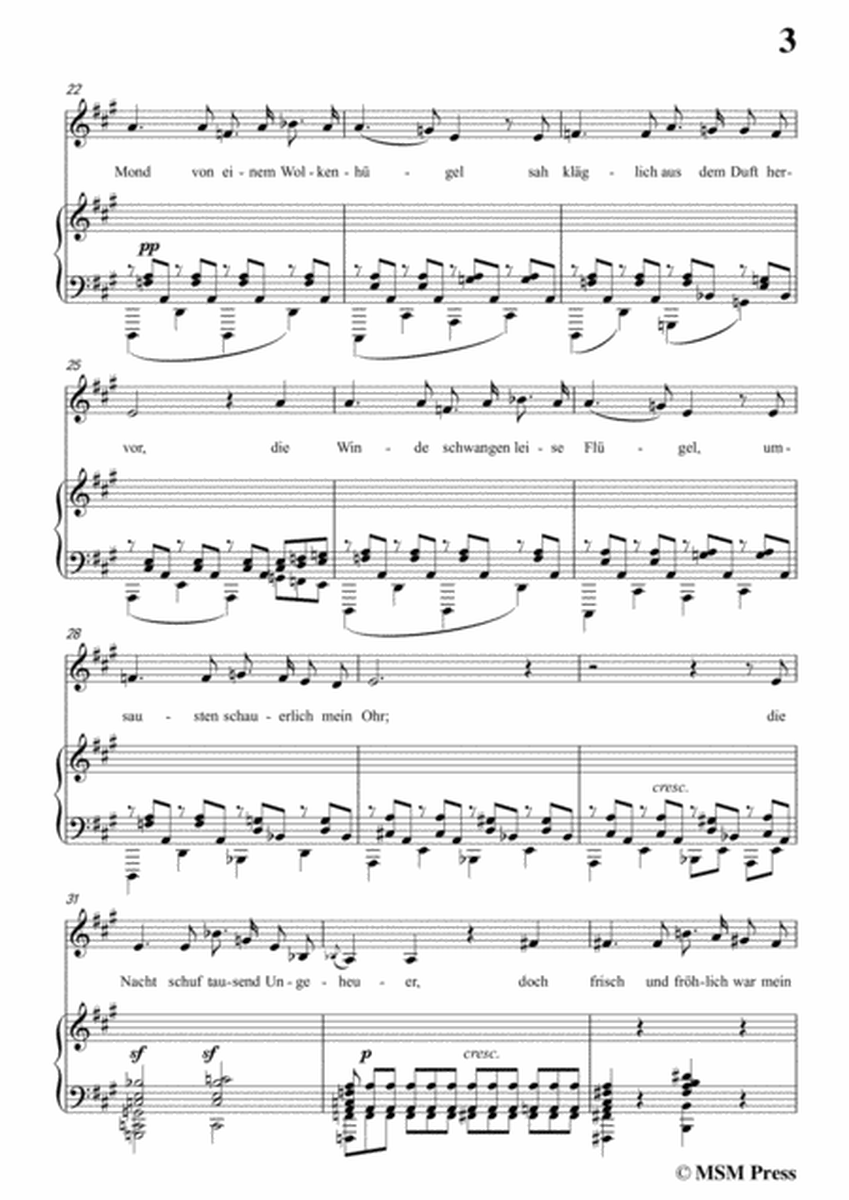 Schubert-Willkommen und Abeschied,in A Major,Op.56 No.1,for Voice&Piano image number null
