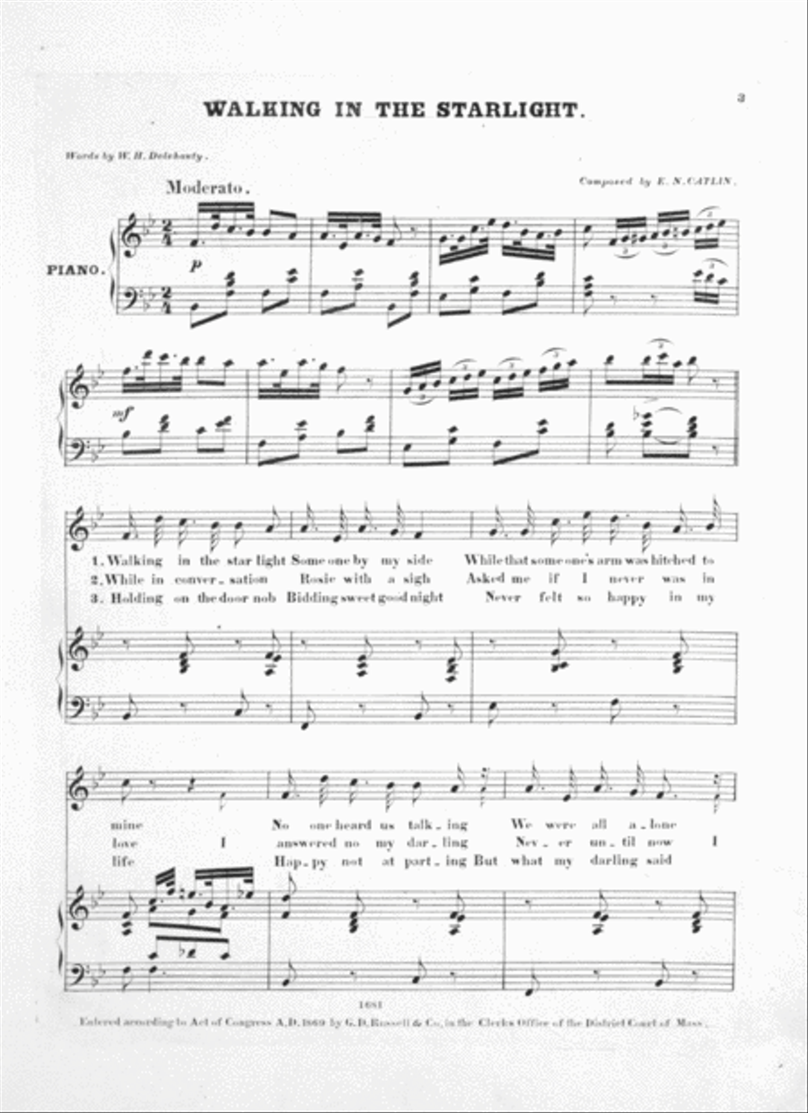 Walking in the Starlight Voice scores gallery preview page 2