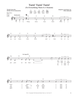 Turn! Turn! Turn! (To Everything There Is A Season) (The Daily Ukulele) (arr. Liz and Jim Beloff)