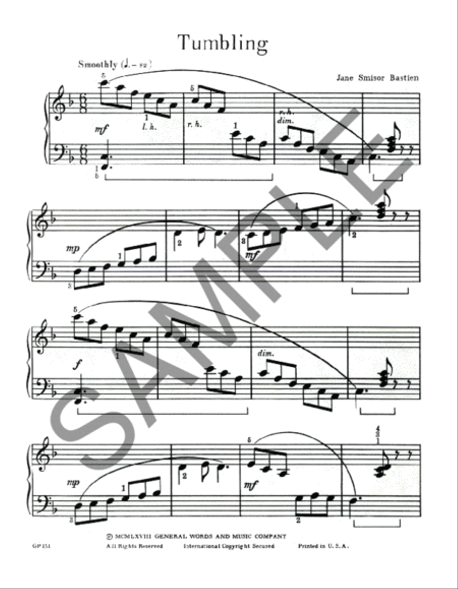Tumbling Tumbling Piano Method scores gallery preview page 2